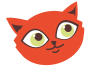 Fuzzy Bukkets Rescue Cat Head Logo
